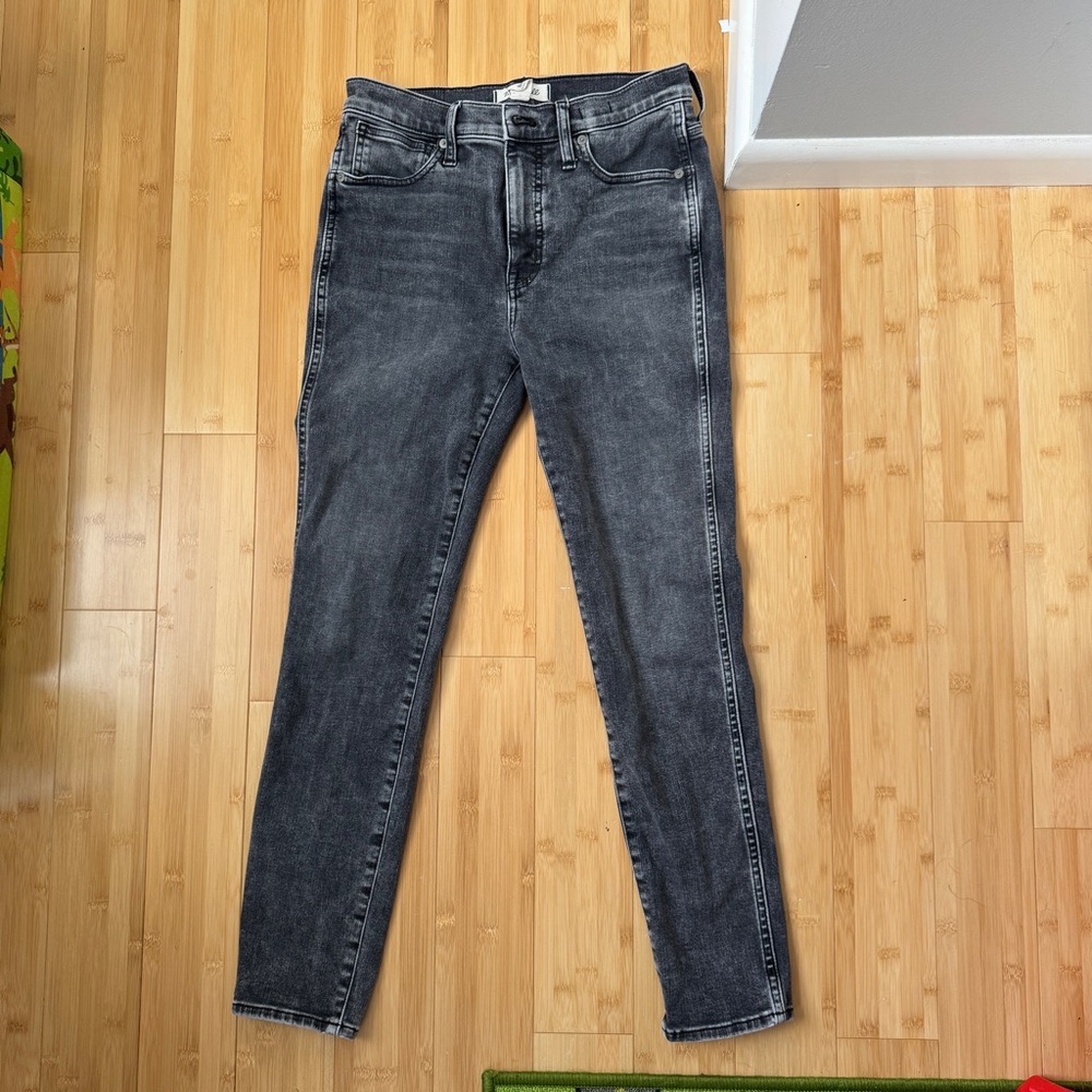 Madewell high rise black skinny jeans